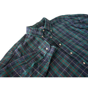 Pendleton Men Wool Plaid Windowpane Button Up shirt XL Preppy Old Money Oxford